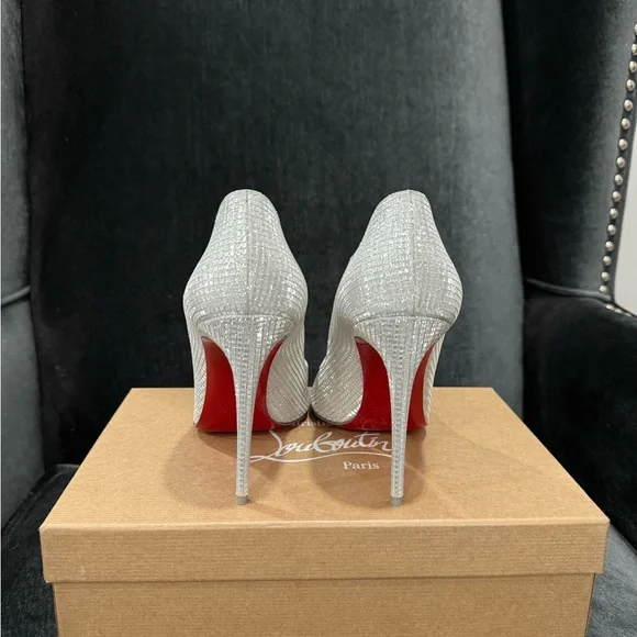 Christian Louboutin Hot Chick 100mm Silver - Picture 3 of 7